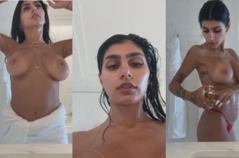 Mia Khalifa Post Shower Routine Scene in HD