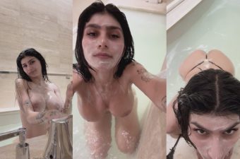 Watch Mia Khalifa Take A Bath With Me Uncensored Video