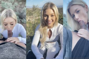 ScarlettKissesXO Outdoor Blowjob - Streaming HD