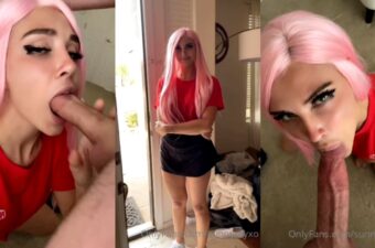 Watch Sunny Ray Pizza Delivery Blowjob Uncensored Video